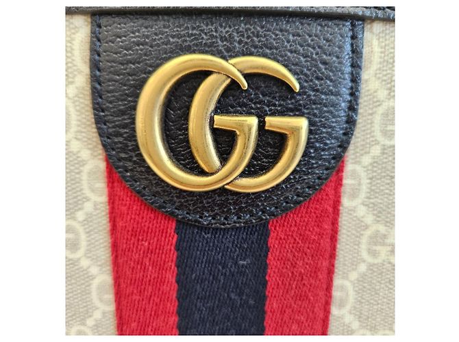 Gucci Clutch Limitato GG Supreme Marrone - vista 6