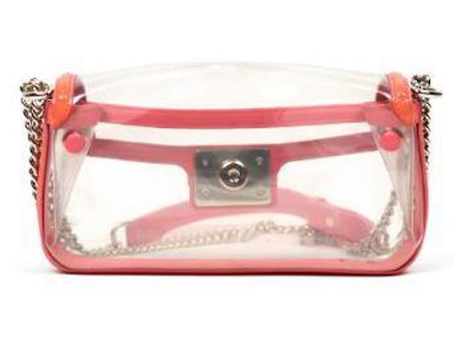 Boy Chanel Borsa a spalla in PVC con catena in PVC Arancione - vista 3
