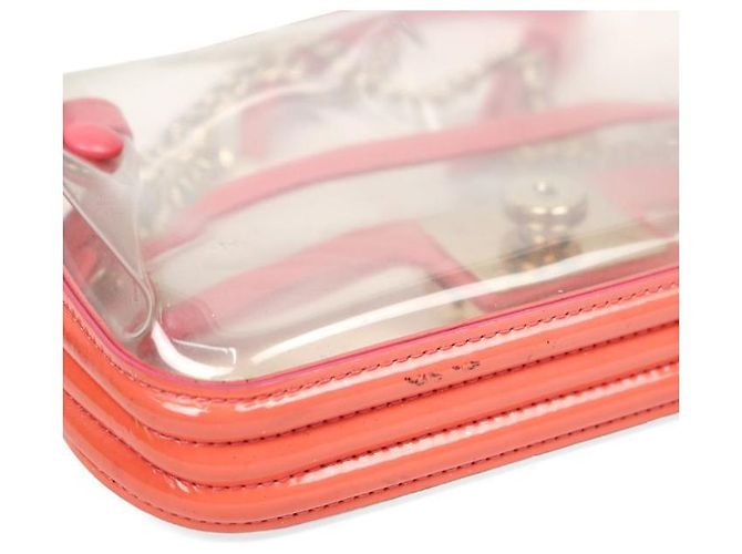 Boy Chanel Borsa a spalla in PVC con catena in PVC Arancione - vista 8