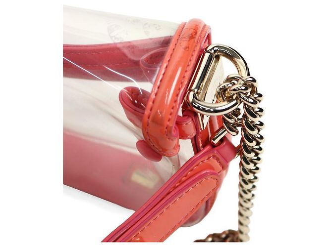 Boy Chanel Borsa a spalla in PVC con catena in PVC Arancione - vista 9