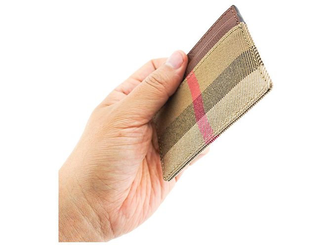 Burberry Tarjetero Sandon de cuero marrón Castaño - vista 10