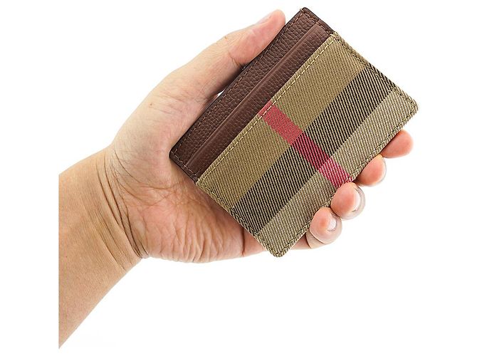Burberry Tarjetero Sandon de cuero marrón Castaño - vista 12