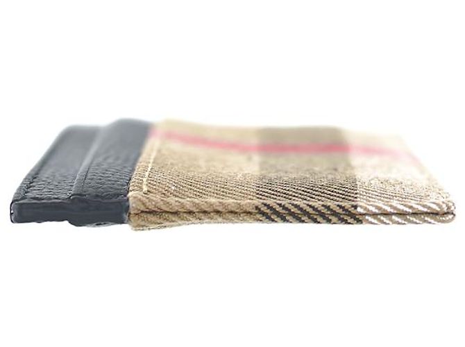 Burberry Tarjetero Sandon de cuero negro - vista 5