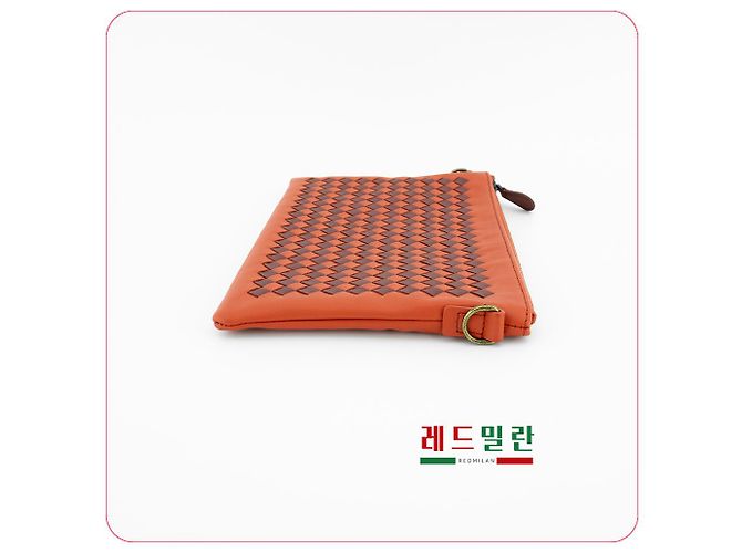 Bottega Veneta Bolso cruzado de cuero rojo claro Roja - vista 10