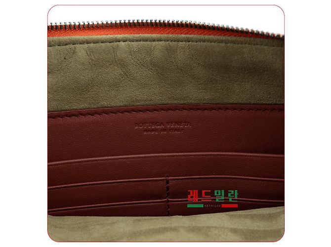 Bottega Veneta Bolso cruzado de cuero rojo claro Roja - vista 15