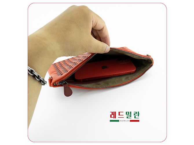 Bottega Veneta Bolso cruzado de cuero rojo claro Roja - vista 17