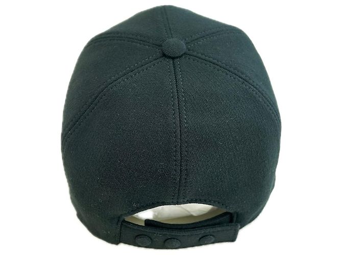 Burberry Cappellino da baseball donna nero in cotone spesso con logo TB - vista 5
