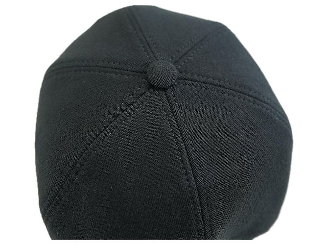 Burberry Cappellino da baseball donna nero in cotone spesso con logo TB - vista 7