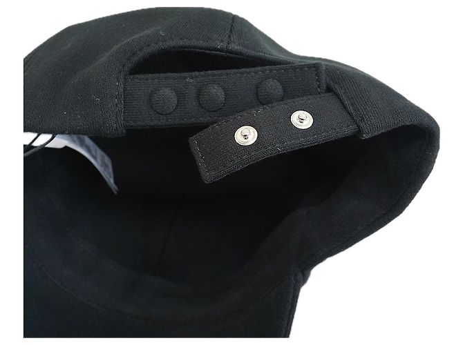 Burberry Cappellino da baseball donna nero in cotone spesso con logo TB - vista 9