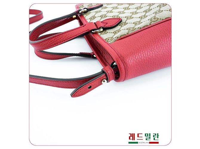 Gucci Borsa a spalla in pelle rossa Rosso - vista 11