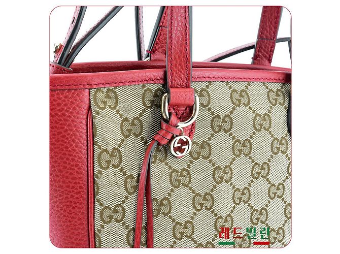 Gucci Borsa a spalla in pelle rossa Rosso - vista 12