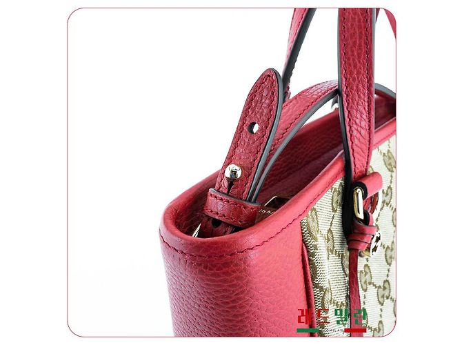 Gucci Borsa a spalla in pelle rossa Rosso - vista 13