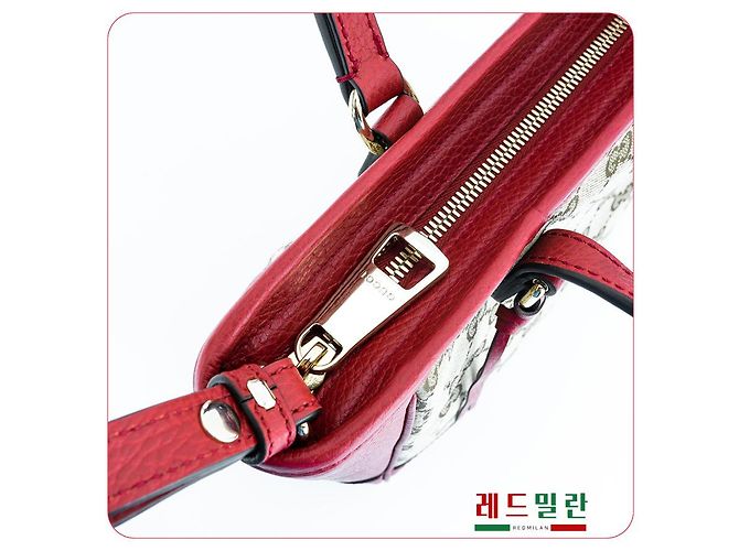 Gucci Borsa a spalla in pelle rossa Rosso - vista 14