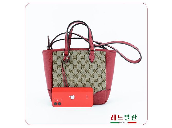 Gucci Borsa a spalla in pelle rossa Rosso - vista 17