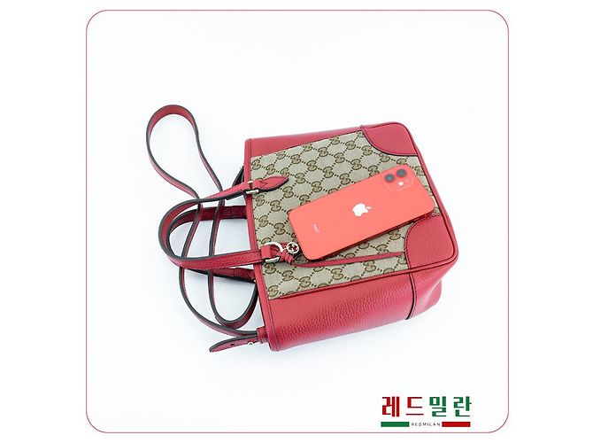 Gucci Borsa a spalla in pelle rossa Rosso - vista 18