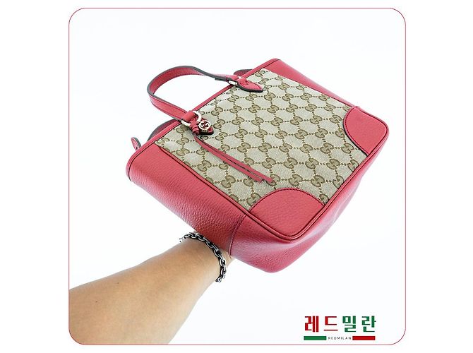 Gucci Borsa a spalla in pelle rossa Rosso - vista 23