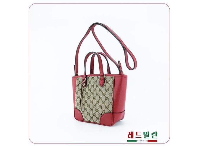 Gucci Borsa a spalla in pelle rossa Rosso - vista 5