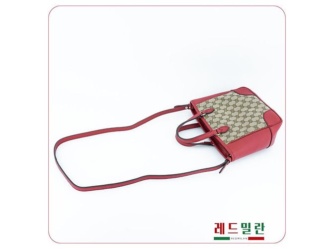 Gucci Borsa a spalla in pelle rossa Rosso - vista 9