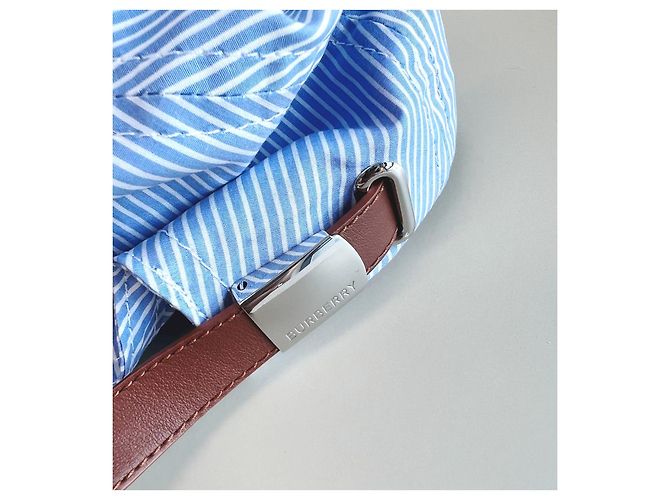 Burberry Baseballkappe Streifenmuster Blau - Ansicht 12