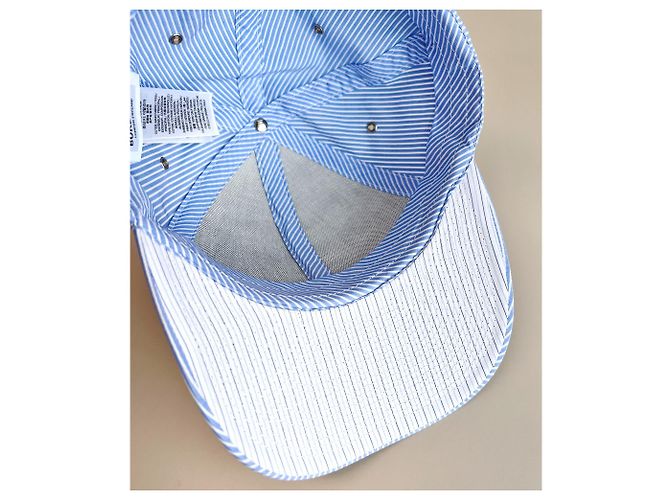 Burberry Baseballkappe Streifenmuster Blau - Ansicht 14