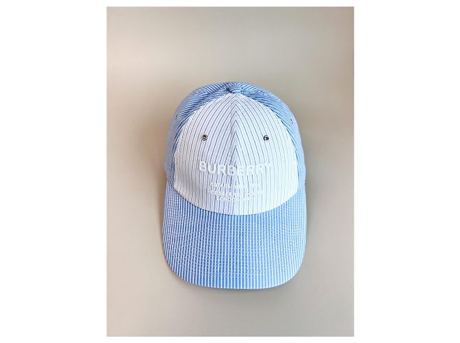 Burberry Baseballkappe Streifenmuster Blau - Ansicht 16