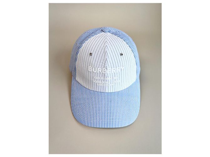 Burberry Baseballkappe Streifenmuster Blau - Ansicht 3