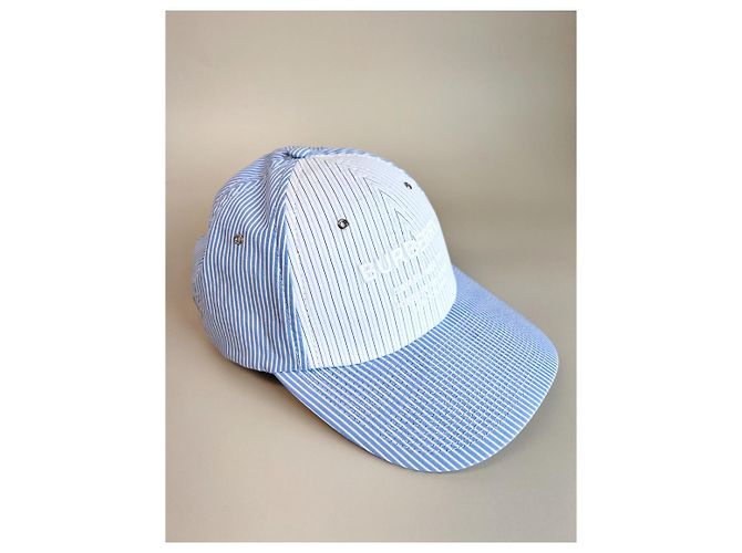 Burberry Baseballkappe Streifenmuster Blau - Ansicht 7