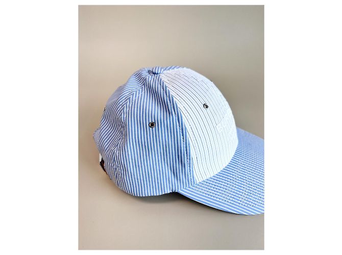 Burberry Baseballkappe Streifenmuster Blau - Ansicht 8