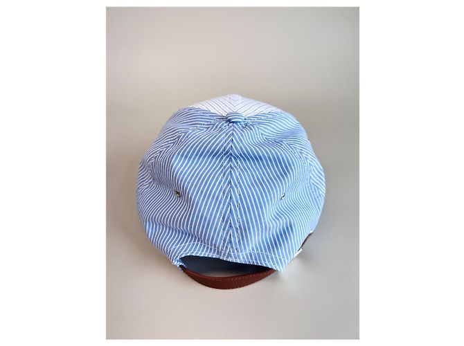 Burberry Baseballkappe Streifenmuster Blau - Ansicht 9