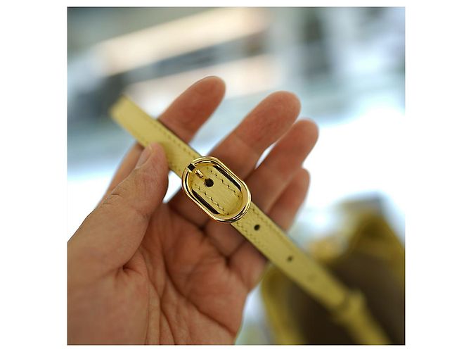 Gucci Mini Borsa a secchiello UKMBG in tela gialla UKMBG Giallo - vista 11