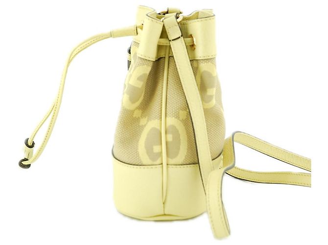 Gucci Mini Borsa a secchiello UKMBG in tela gialla UKMBG Giallo - vista 17