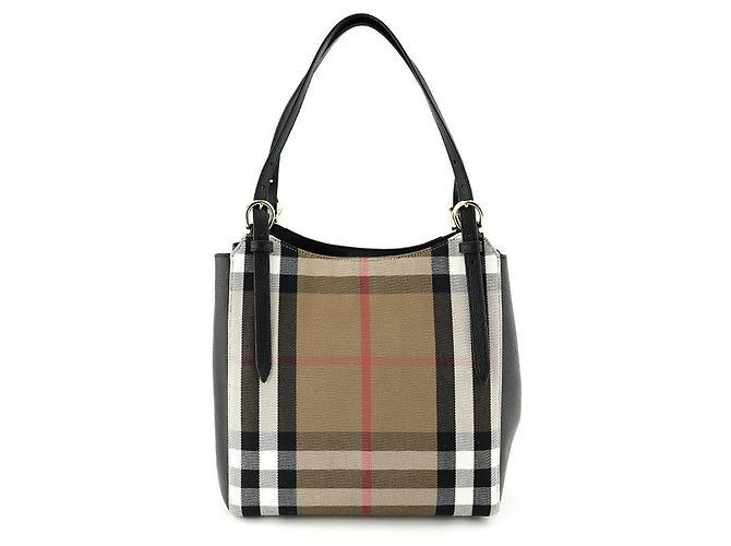 Burberry Borsa tote in tela nera, borsa di lusso per donne Nero - vista 20