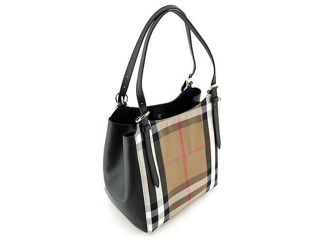 Burberry Borsa tote in tela nera, borsa di lusso per donne Nero - vista 22
