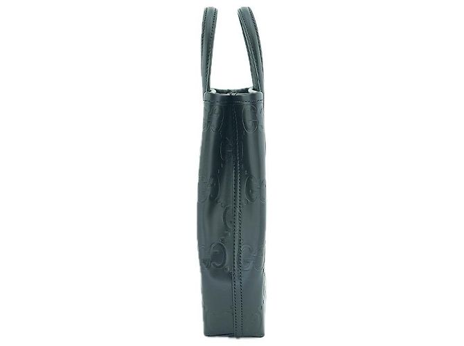 Gucci Mini Borsa Tote AADLO in Pelle Nera Borsa a Spalla Due Vie Nero - vista 14