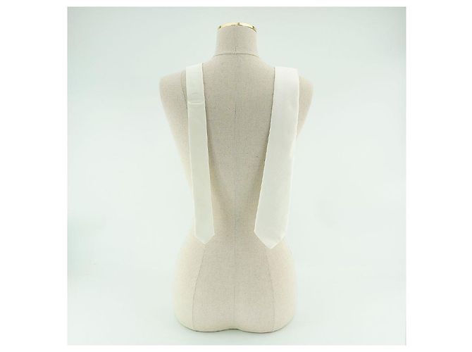 Burberry Cravatta in seta bianca Manston Bianco - vista 2