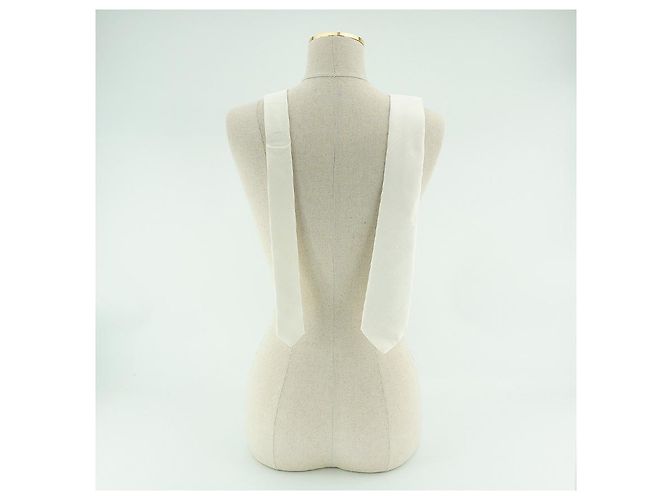 Burberry Cravatta in seta bianca Manston Bianco - vista 6