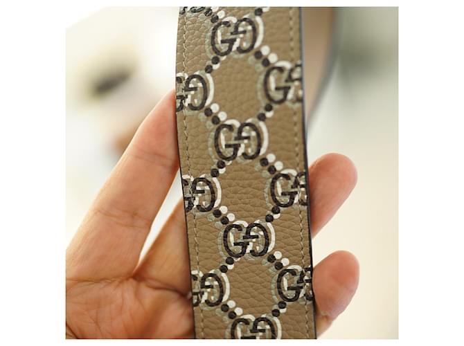 Gucci Borsa a spalla mini secchiello GG Shadow Marrone - vista 22