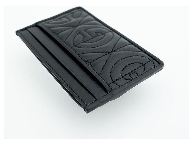 Gucci Tarjetero de cuero negro - vista 6