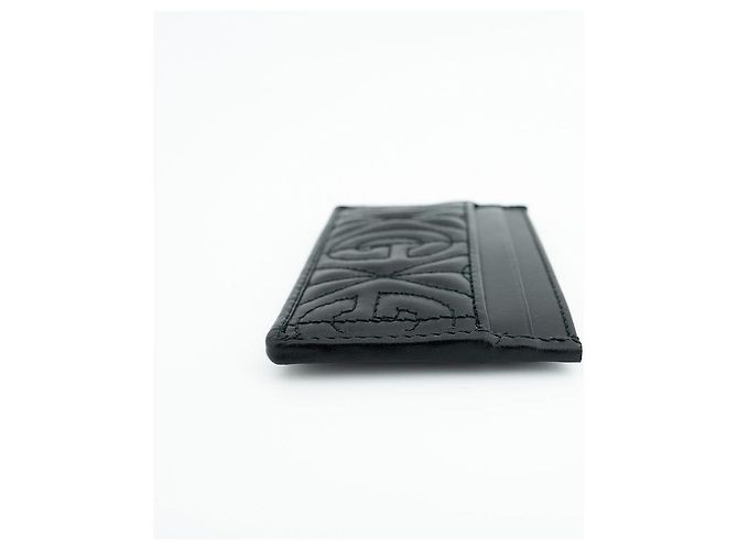 Gucci Tarjetero de cuero negro - vista 7