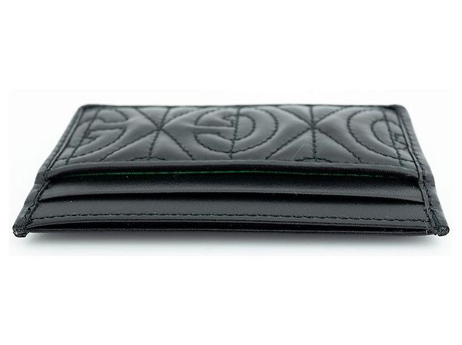 Gucci Tarjetero de cuero negro - vista 8