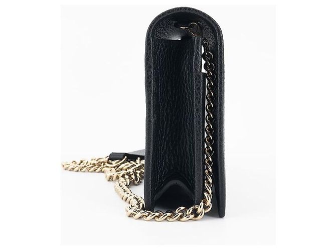 Gucci Bolso cruzado Soho de cuero negro, mini bolso de cadena - vista 7