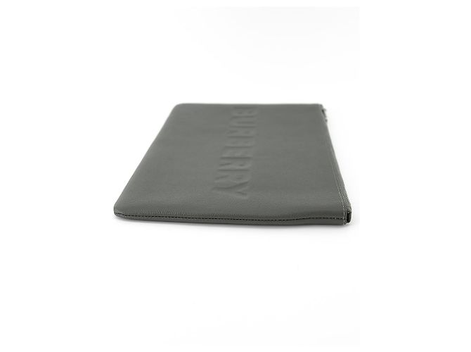 Burberry Borsa a mano in pelle grigio carbone Marrone - vista 6