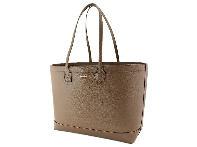 Burberry Borsa a spalla media London in pelle marrone - vista 17