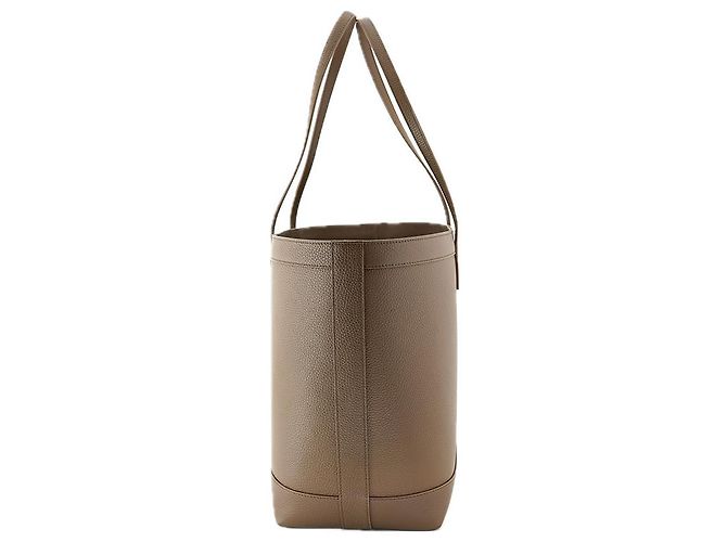 Burberry Borsa a spalla media London in pelle marrone - vista 18