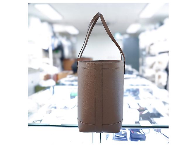 Burberry Borsa a spalla media London in pelle marrone - vista 7
