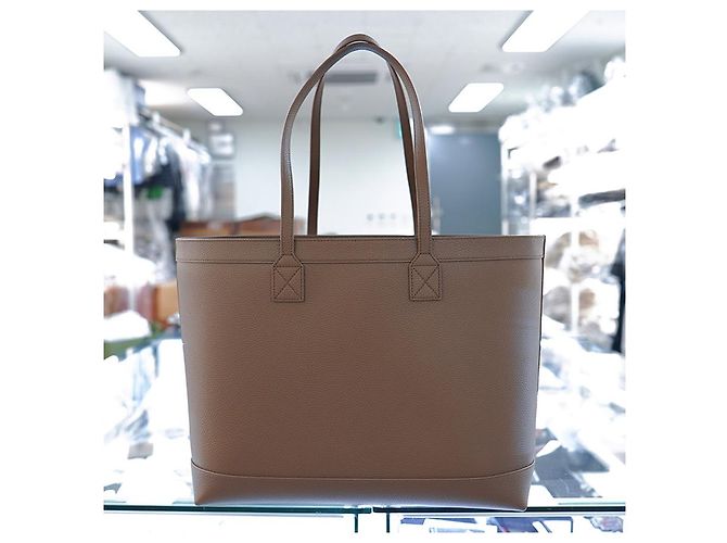 Burberry Borsa a spalla media London in pelle marrone - vista 8