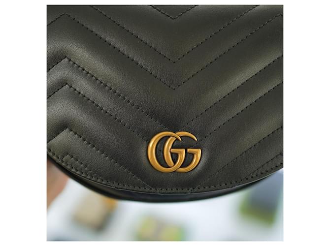 Gucci Borsa a tracolla mini Marmont DTDHT Nero - vista 11