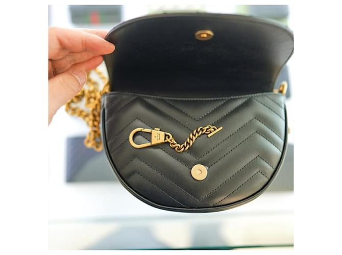 Gucci Borsa a tracolla mini Marmont DTDHT Nero - vista 13