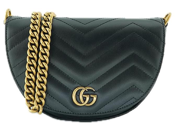 Gucci Borsa a tracolla mini Marmont DTDHT Nero - vista 16