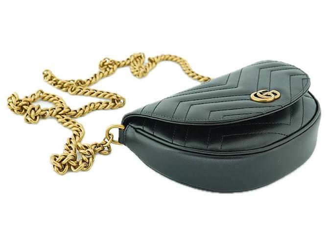 Gucci Borsa a tracolla mini Marmont DTDHT Nero - vista 19